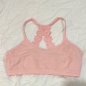 Laura Ashley Pink Lace Bra